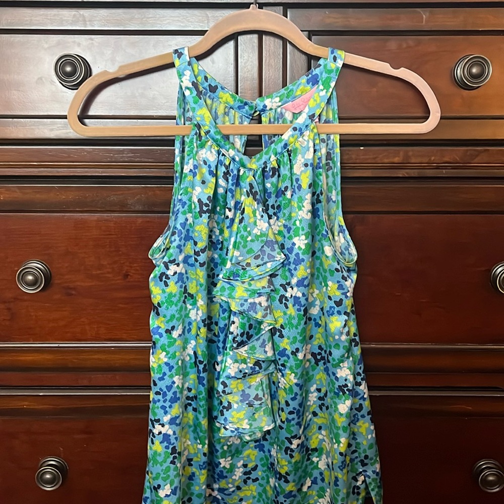 Lilly Pulitzer Silk Ruffle Blouse